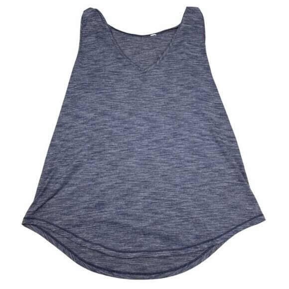 Lululemon Do The Twist Tank Heathered Deep Navy Size 2 - Picture 2 of 5